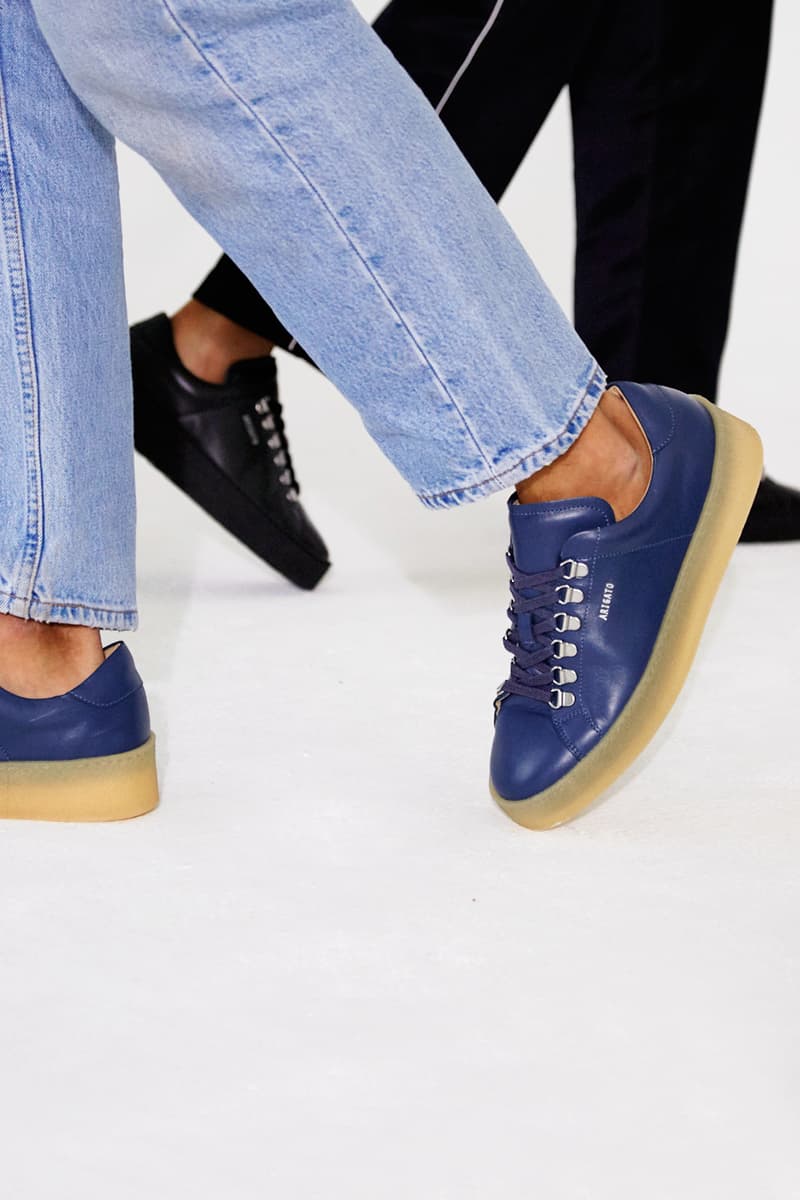 axel arigato creeper sneakers 5 new colorways black gum white navy pink leather