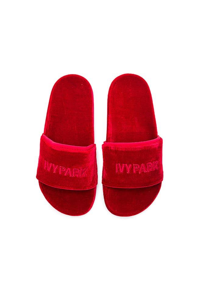 Beyonce Launches Ivy Park Red Velvet Slides Hypebae Beyonce Launches Ivy Park Red Velvet Slides Hypebae
