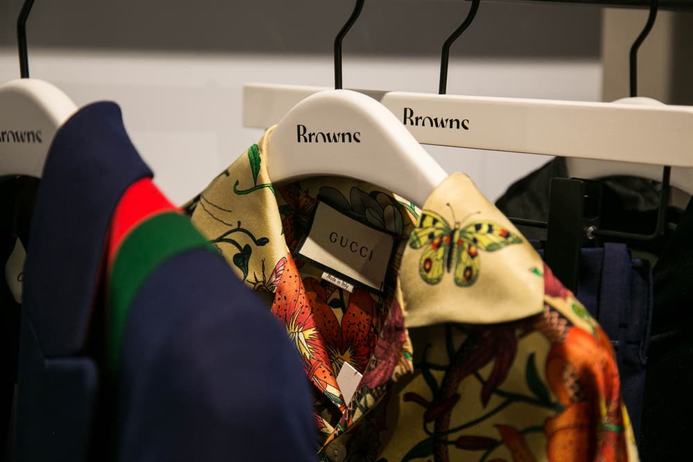 Browns East London Store Shop Vetements Gucci Off-White Raf Simons Brands Luxury Curated Shopping Fashion High End Retailer