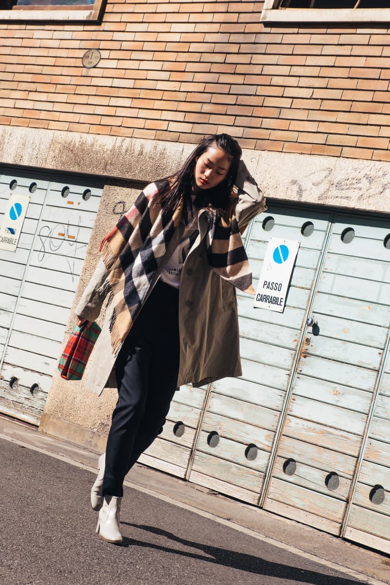 Burberry Korea Spring/Summer 2018 Collection Milan K-Fashion K-Beauty Influencers Shoot Campaign Street style Streetsnaps