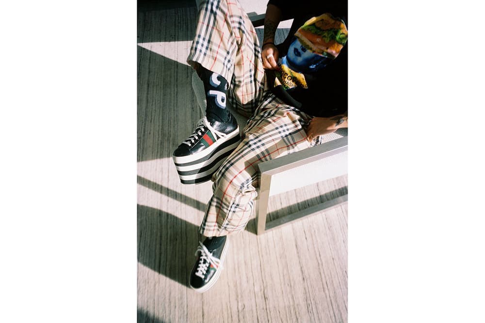 Christina Paik the Hundreds Sock Collection Interview Black White Edgy Film Photography Footwear