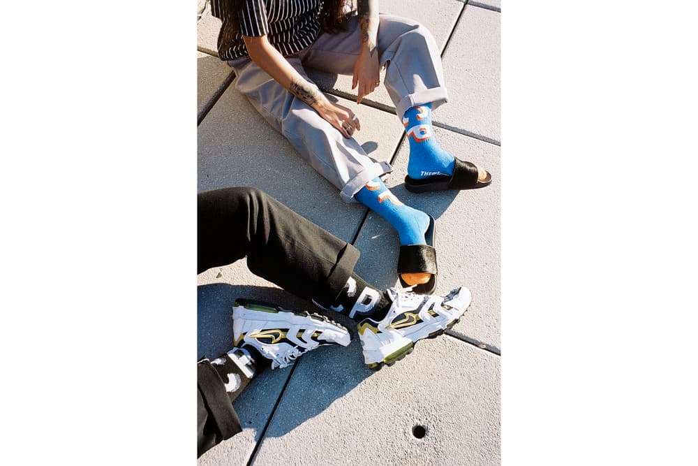 Christina Paik the Hundreds Sock Collection Interview Black White Edgy Film Photography Footwear