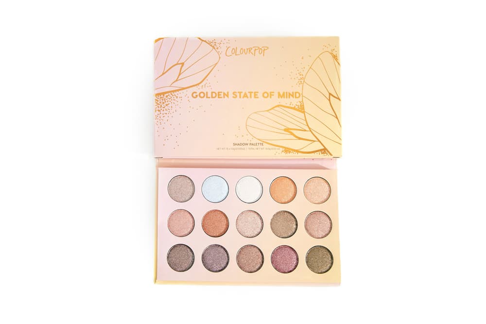 ColourPop Golden State of Mind Shadow Palette Glitter