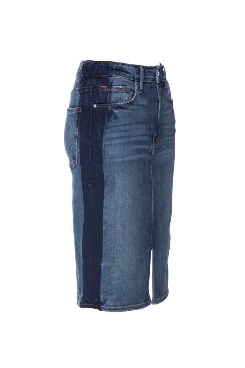 Good American Denim Jeans Khloe Kardashian Season 5 Shorts Skirt Blue Indigo Inclusive Sizes Range