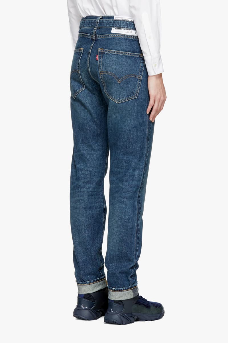 Sacai Levis Limited Edition Denim Collection Indigo SSENSE Jeans Jacket Pants Shorts Navy Blue Classic