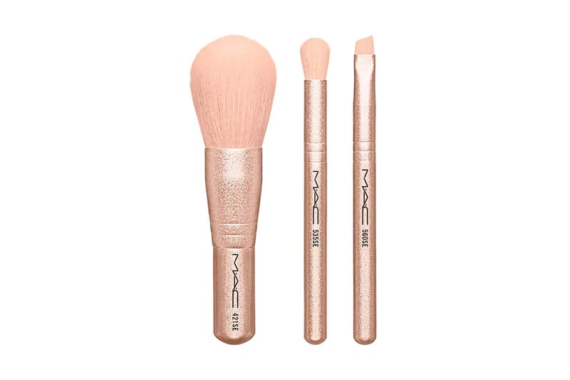 MAC Holiday Snow Ball Mini Brush Kit Rose Gold