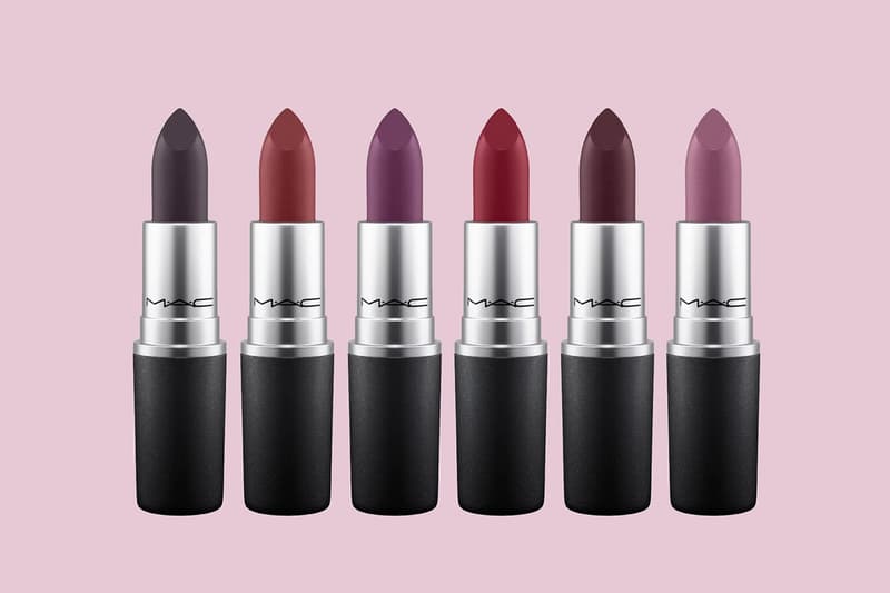 MAC Velvet Matte Lipstick Collection Vampy Dark Burgundy Purple Black Shimmer Glitter Fall Winter 2017 Halloween
