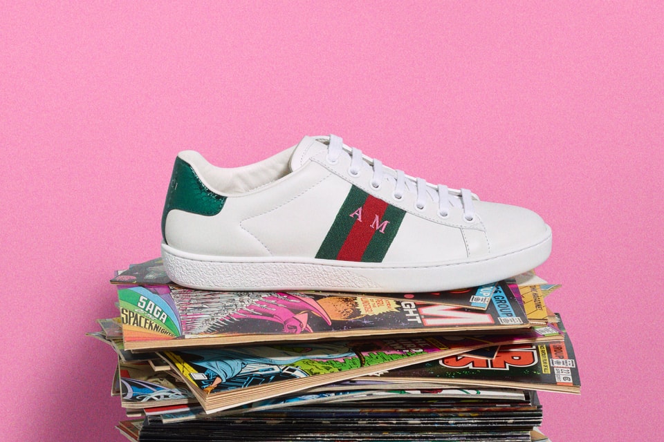 Your Initials on Gucci Ace Sneaker HYPEBAE