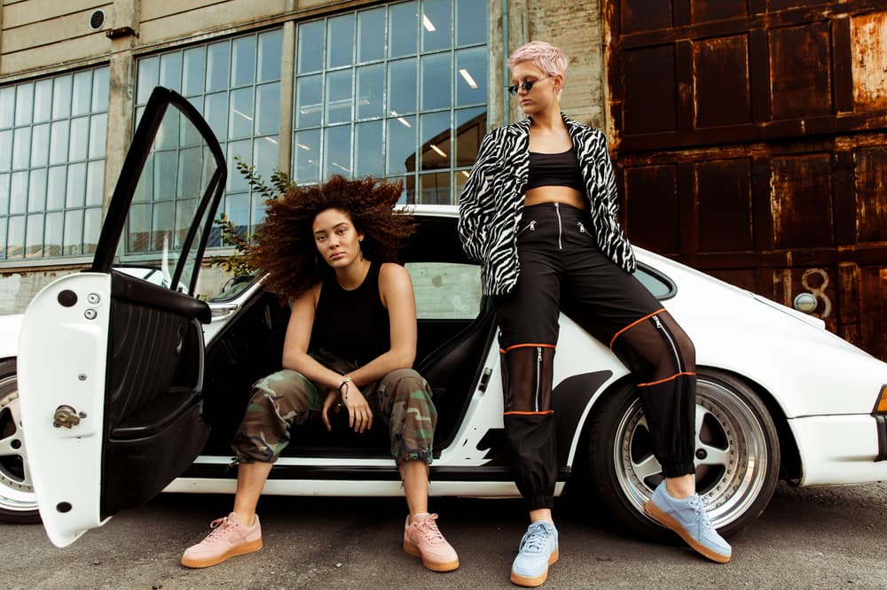 NAKED Nike Air Force 1 Low Suede Editorial Pink Blue Black Tan Mushroom