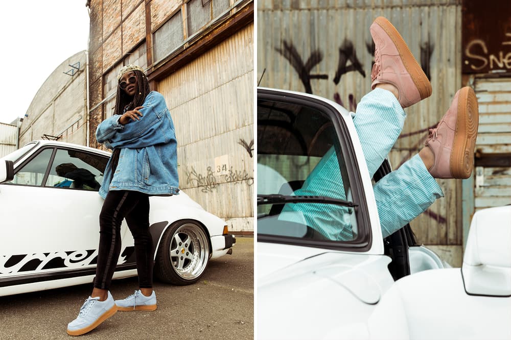 NAKED Nike Air Force 1 Low Suede Editorial Pink Blue Black Tan Mushroom