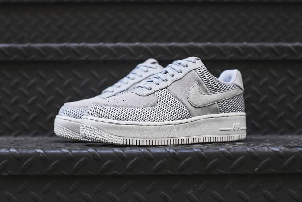 Nike Air Force 1 Upstep Low Premium Grey White