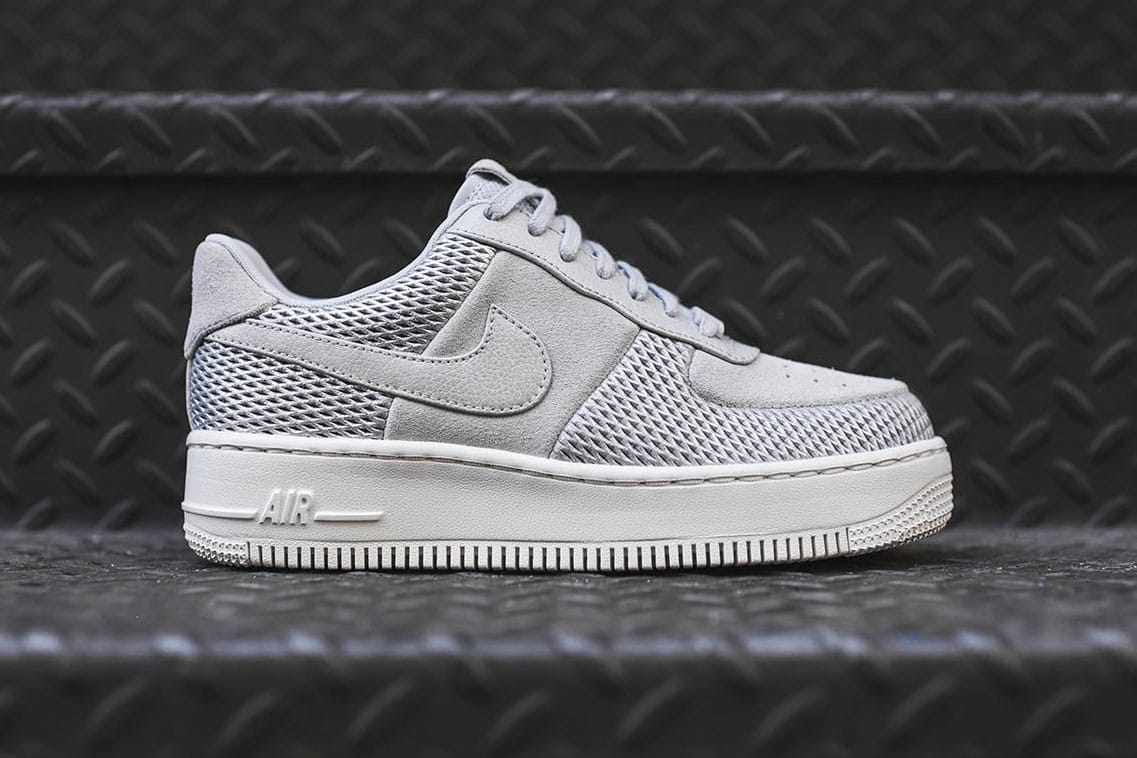 Nike Air Force 1 Upstep Low Grey White 