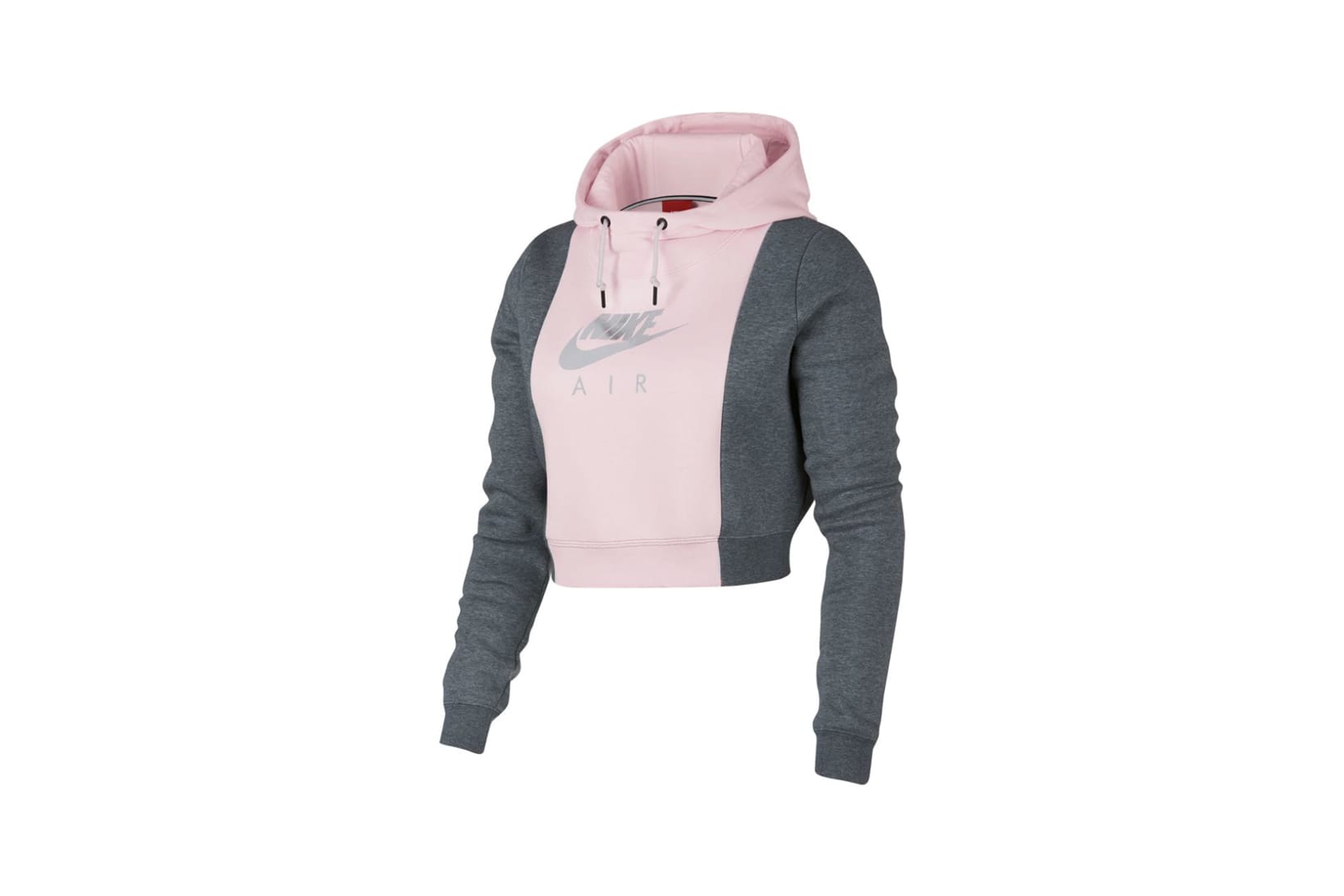 pink cropped nike hoodie