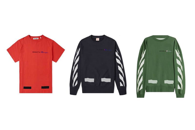 champion off white collab