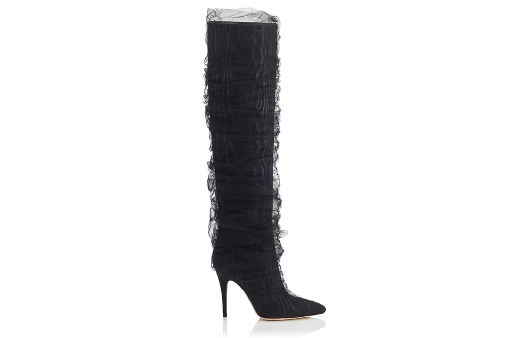 Off White Virgil Abloh Jimmy Choo Heels Boots Collaboration Glass Slippers Pre Order Paris Fashion Week Spring Summer 2018 Princess Diana Naomi Campbell Kaia Gerber