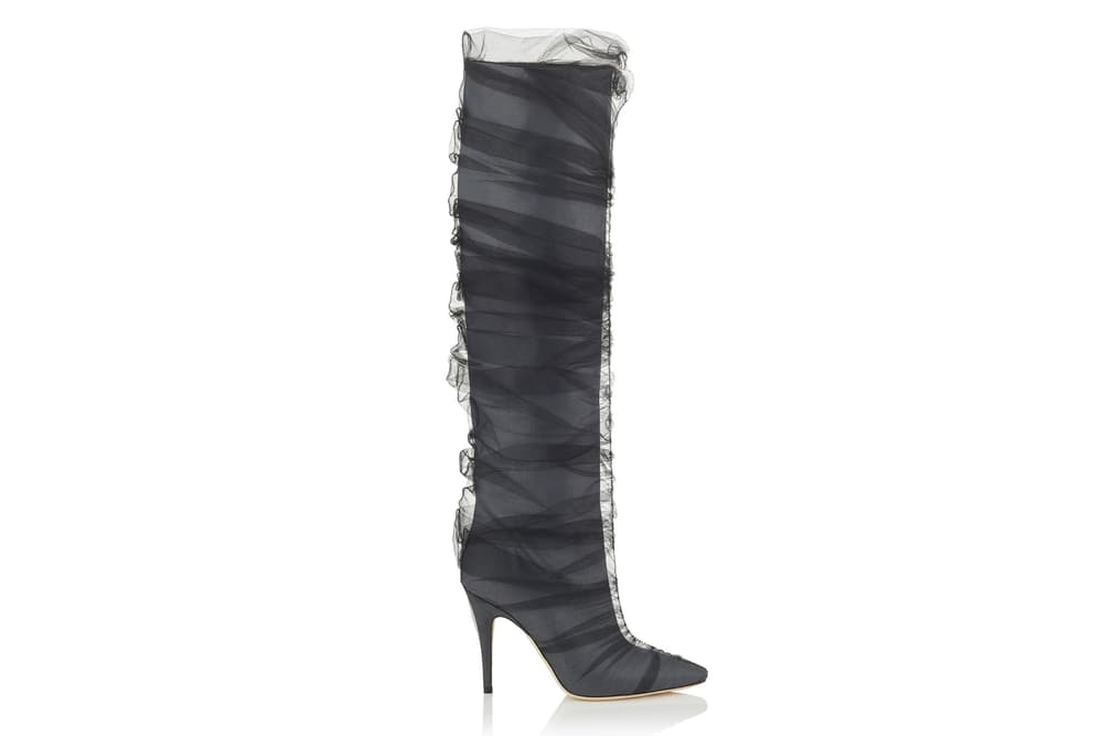 Off White Virgil Abloh Jimmy Choo Heels Boots Collaboration Glass Slippers Pre Order Paris Fashion Week Spring Summer 2018 Princess Diana Naomi Campbell Kaia Gerber