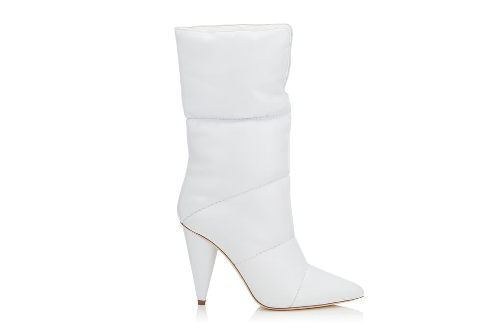 Off White Virgil Abloh Jimmy Choo Heels Boots Collaboration Glass Slippers Pre Order Paris Fashion Week Spring Summer 2018 Princess Diana Naomi Campbell Kaia Gerber