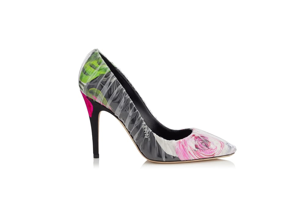 Off White Virgil Abloh Jimmy Choo Heels Boots Collaboration Glass Slippers Pre Order Paris Fashion Week Spring Summer 2018 Princess Diana Naomi Campbell Kaia Gerber