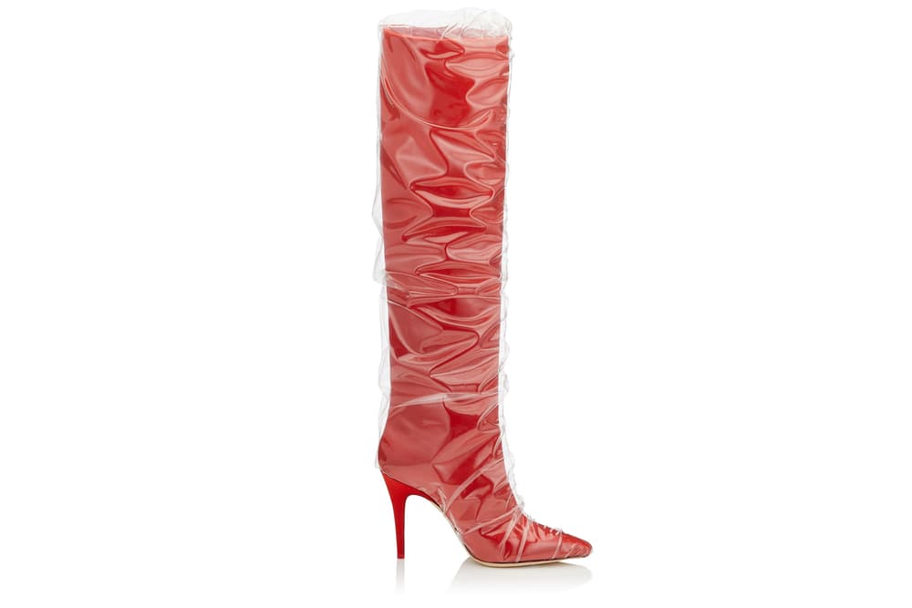 Off White Virgil Abloh Jimmy Choo Heels Boots Collaboration Glass Slippers Pre Order Paris Fashion Week Spring Summer 2018 Princess Diana Naomi Campbell Kaia Gerber