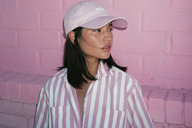 puma pink hat