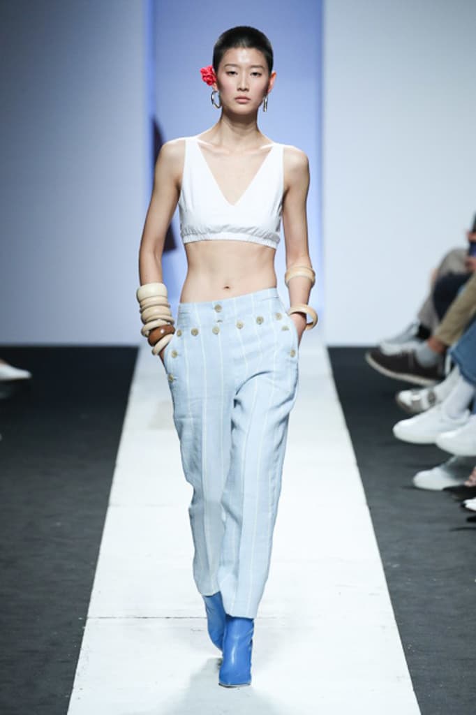Pushbutton Spring 2018 Collection Seoul Fashion Week Korea Silhouettes Color Print Symmetry Experimental Edgy Unique Label
