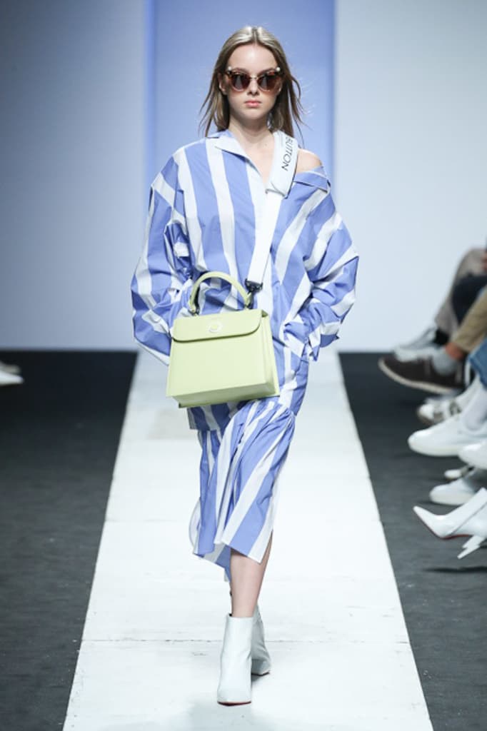 Pushbutton Spring 2018 Collection Seoul Fashion Week Korea Silhouettes Color Print Symmetry Experimental Edgy Unique Label