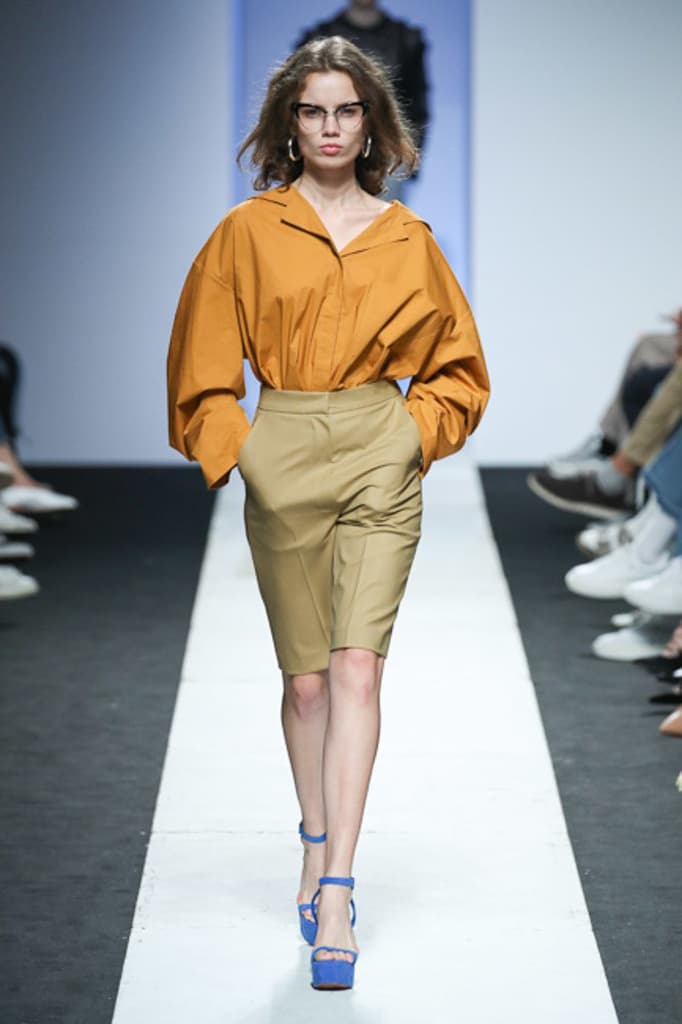 Pushbutton Spring 2018 Collection Seoul Fashion Week Korea Silhouettes Color Print Symmetry Experimental Edgy Unique Label