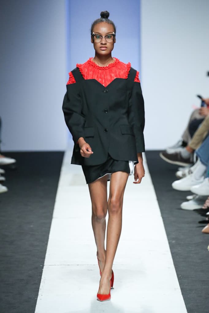 Pushbutton Spring 2018 Collection Seoul Fashion Week Korea Silhouettes Color Print Symmetry Experimental Edgy Unique Label