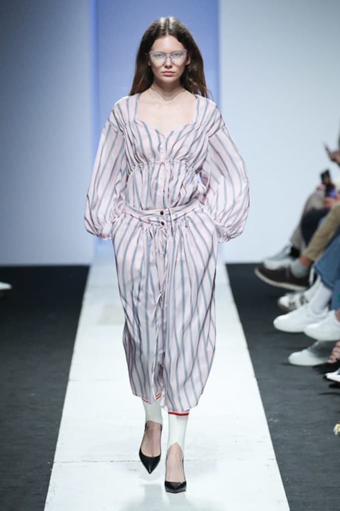 Pushbutton Spring 2018 Collection Seoul Fashion Week Korea Silhouettes Color Print Symmetry Experimental Edgy Unique Label