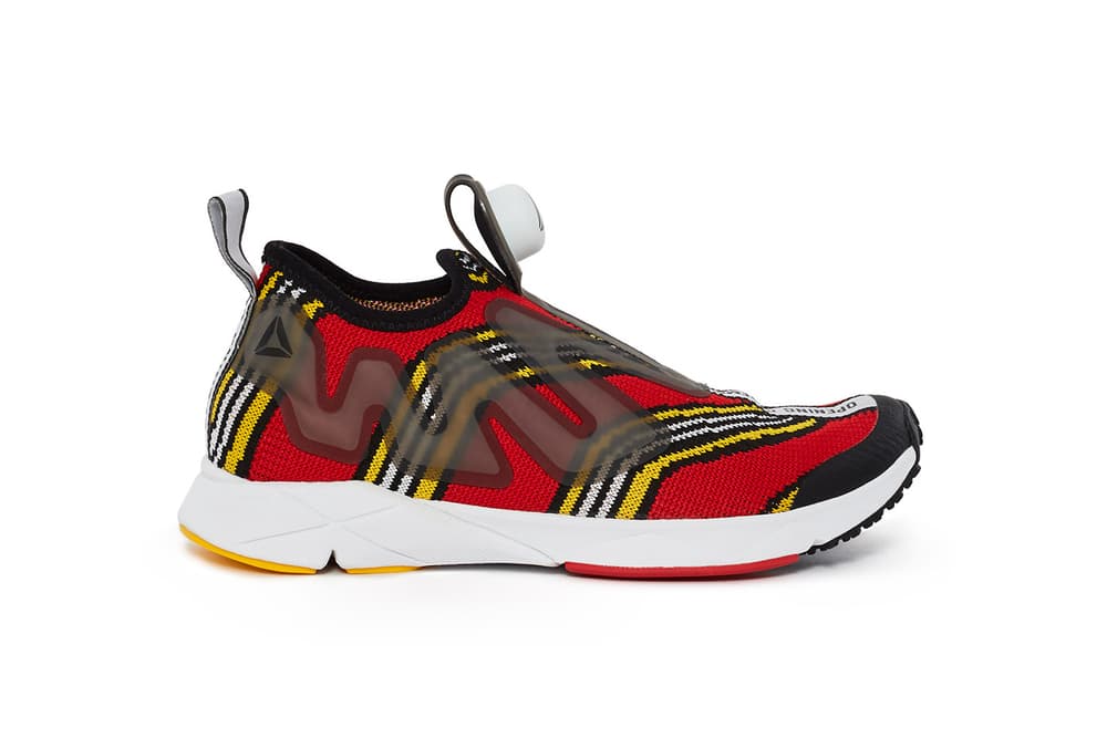 Opening Ceremony Reebok Pump Supreme Shoe OC Silhouette Footwear Sneaker Red White Black Psychedelic Pattern