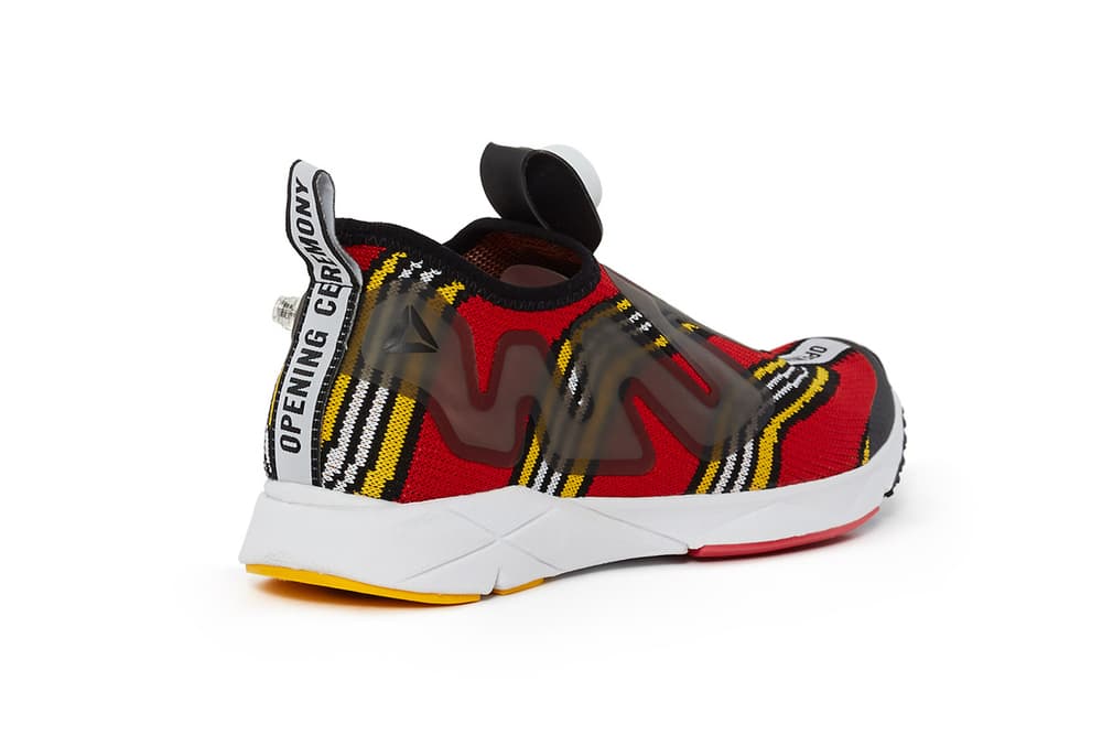 Opening Ceremony Reebok Pump Supreme Shoe OC Silhouette Footwear Sneaker Red White Black Psychedelic Pattern