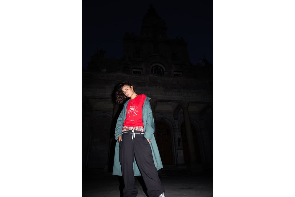 saintwoods sw 005 lookbook logo tee montreal hoodie