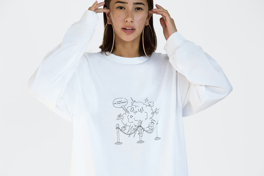 saintwoods sw 005 lookbook logo tee montreal hoodie