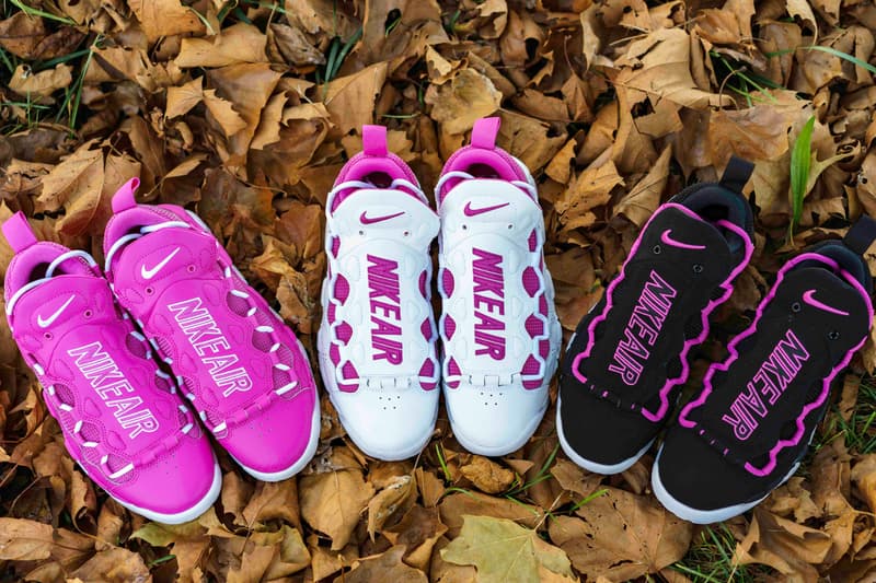 Nike Air More Money Exclusive Sneaker Room Collaboration Shoe Sneaker Breast Cancer White/Pink Fire II Pink Fire II/White Black/Pink Fire II