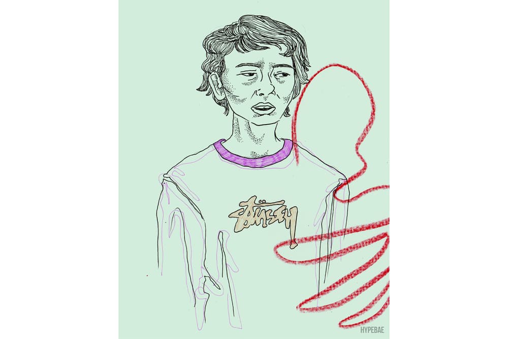 stranger things season 2 netflix vetements fila champion stussy off white illustrations