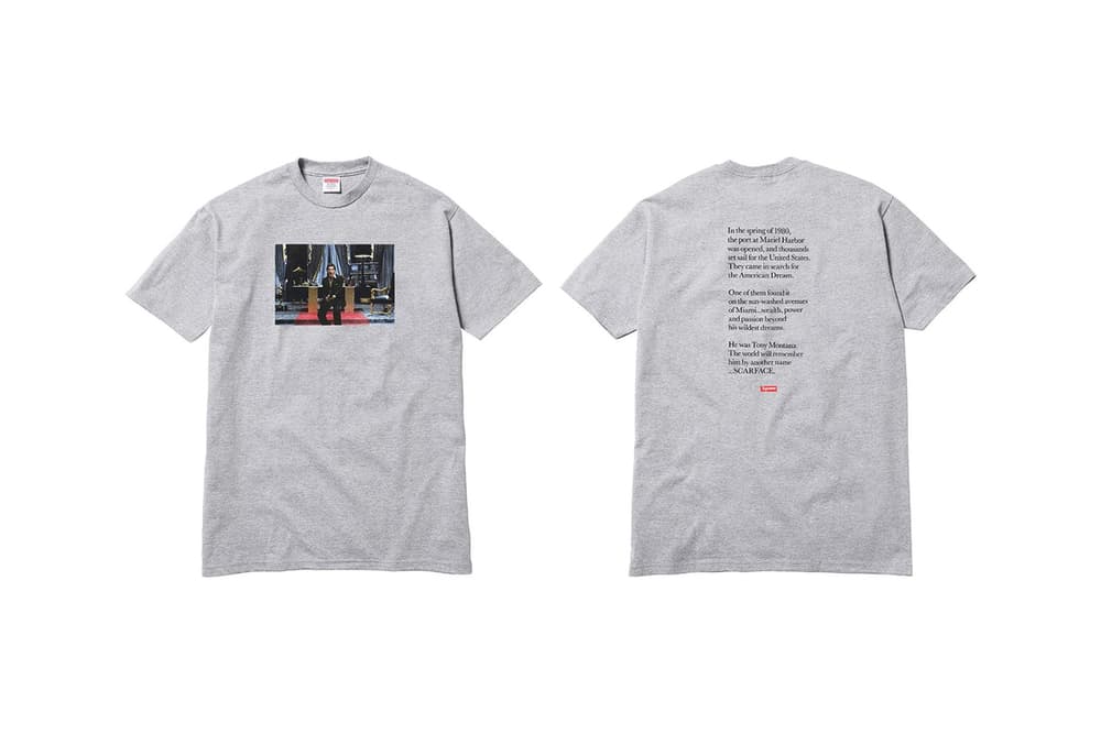 Supreme Scarface Collection Lookbook Tony Montana