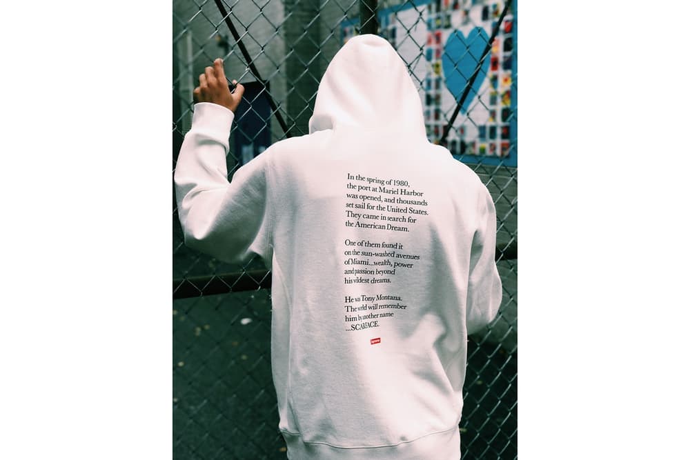 Supreme Scarface Collection Lookbook Tony Montana
