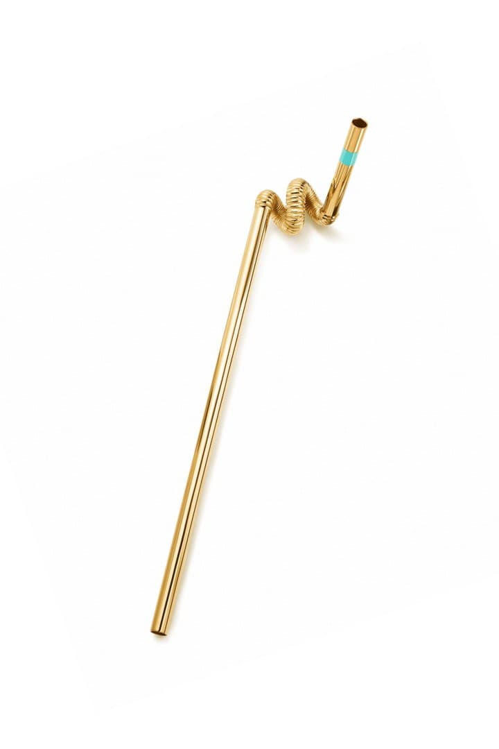 Tiffany Co Home Accessories Collection Ping Pong Table Tennis Cup Blue Ruler Straw Silver Gold Decor