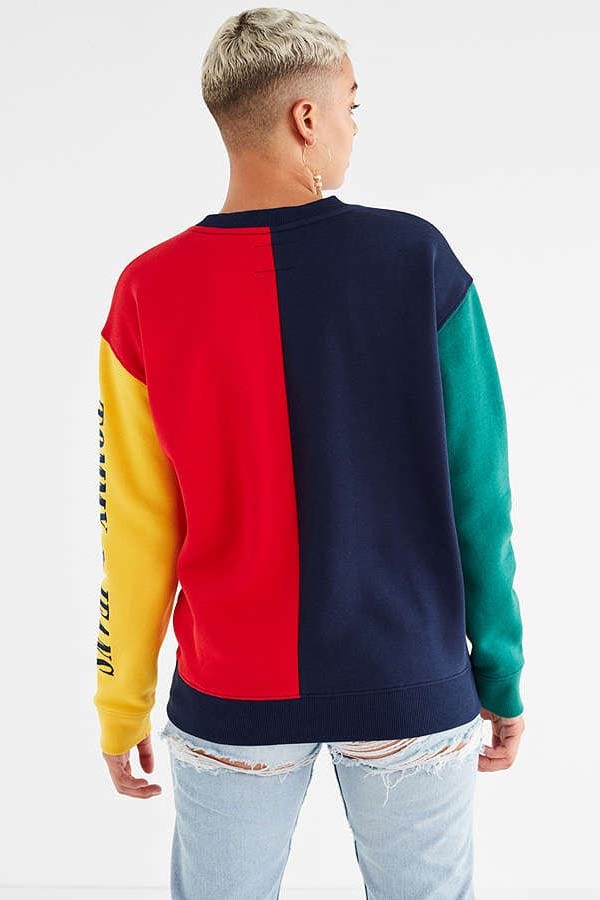 tommy jeans 90s colorblock sweatshirt