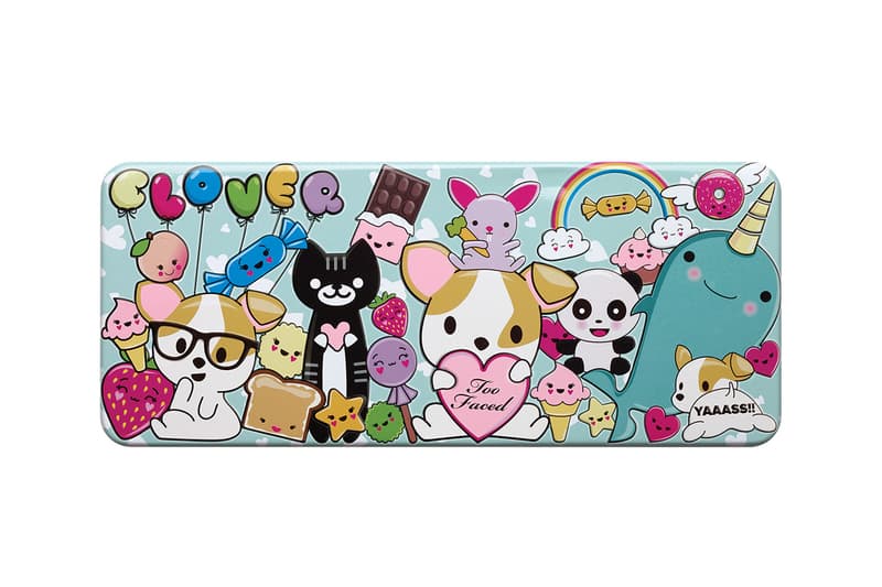 Too Faced Cosmetics Clover Eyeshadow Palette Animal Puppy Friendly Colorful Beauty Cosmetics Dogs Cartoon Makeup Cute
