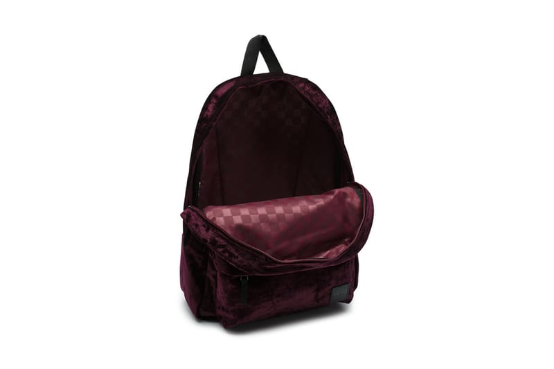 vans burgundy backpack