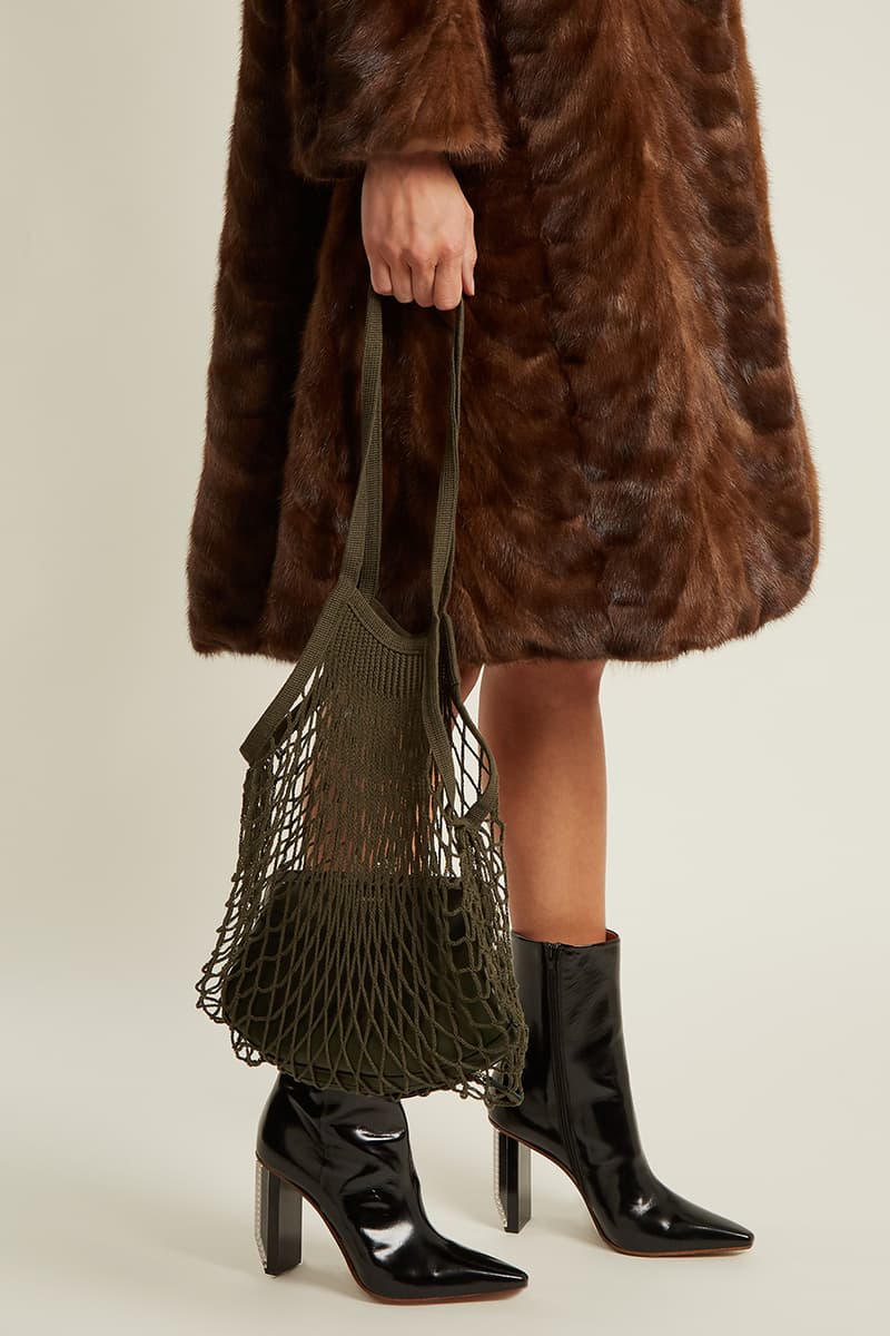 Vetements Granny Leather Bag Grocery Crossbody Blue Black White Green 2017 Fall Winter Demna Gvasalia
