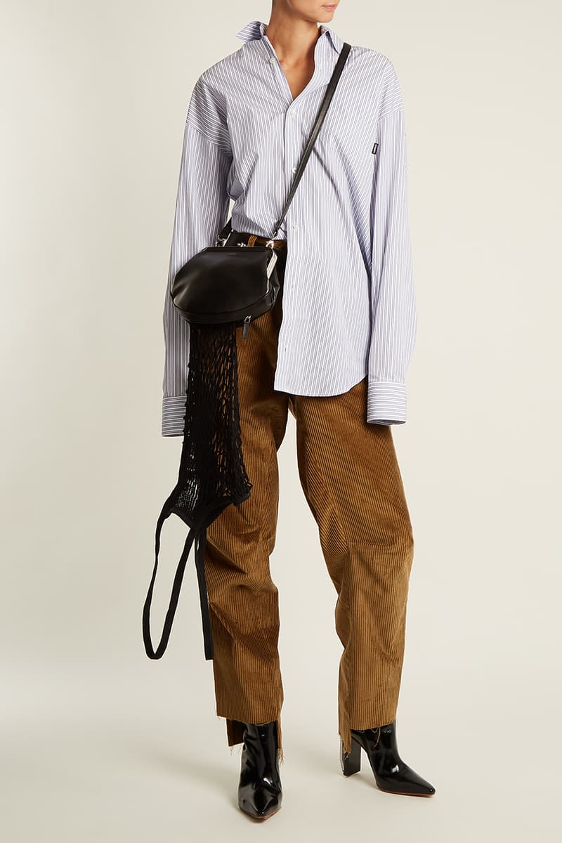 Vetements Granny Leather Bag Grocery Crossbody Blue Black White Green 2017 Fall Winter Demna Gvasalia
