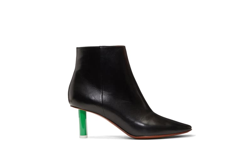 Vetements Lighter Heel Sock Ankle Boots Gold Silver Green Black SSENSE Knee High Sock Boots Gold