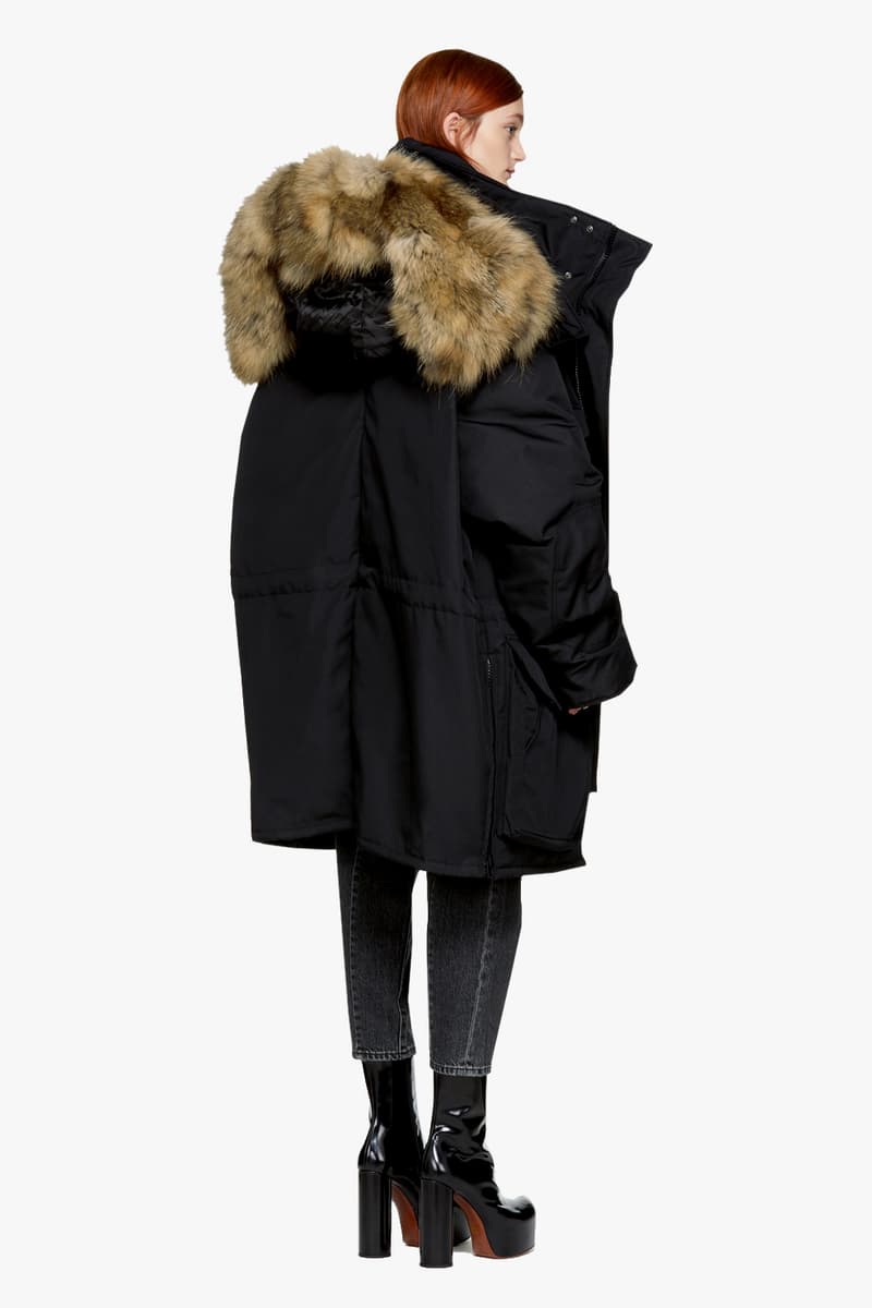 Vetements Winter Coat Parka Bomber Fur Hoodie SSENSE Outerwear Demna Gvasalia Red Green Black