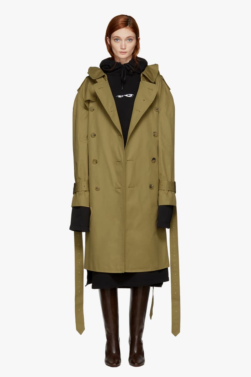 Vetements Winter Coat Parka Bomber Fur Hoodie SSENSE Outerwear Demna Gvasalia Red Green Black