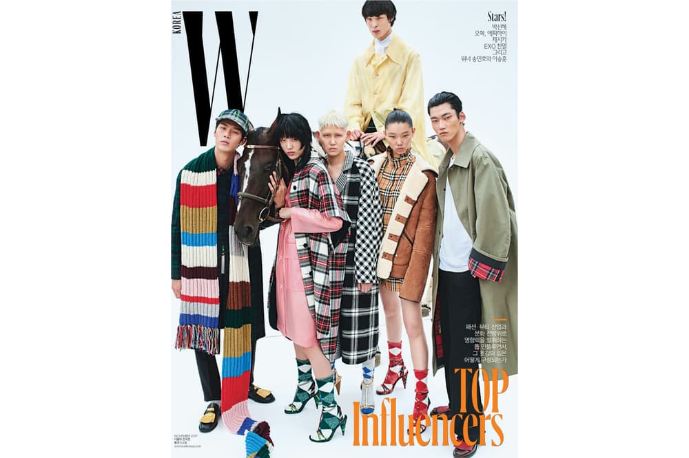 Irene Kim Burberry W Korea November 2017 Cover Top Influencers Sora Choi Mulan HoYeon Jung Ji Hye Park