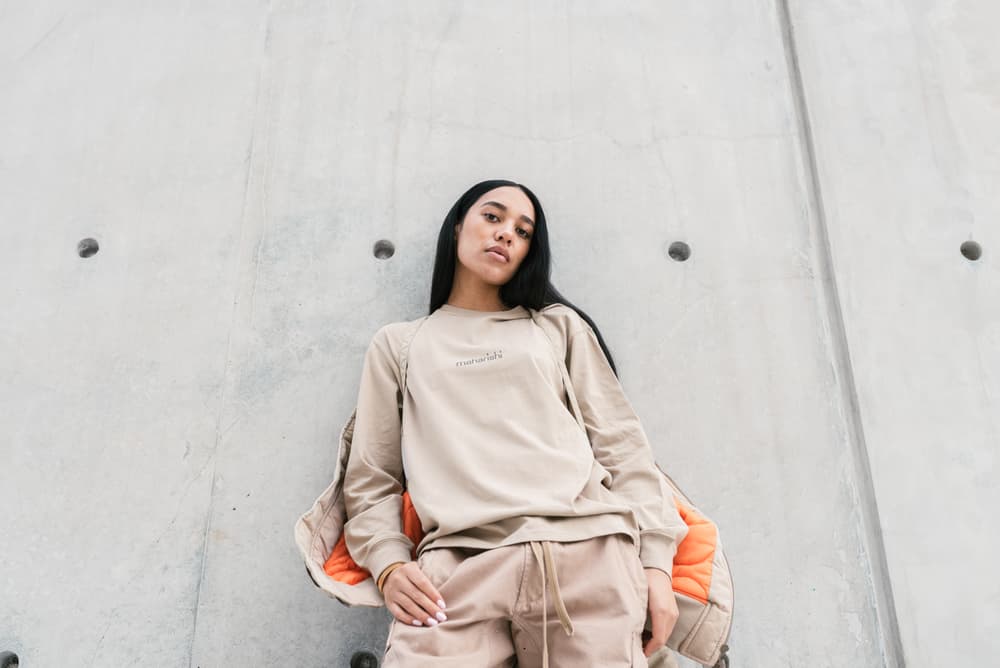 REIGN Maharishi Aleali May Fall Winter Collection Editorial Parka Jacket Monochrome Streetwear Shoot Editorial Lookbook
