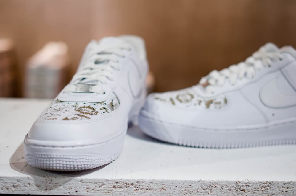 Nike Air Force 1 35 Year Celebration Event Shoes Sneakers Customization Travis Scott Off-White