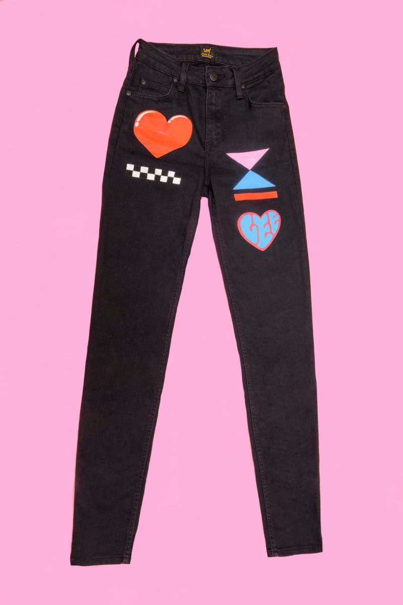 Lee x Hattie Stewart Scarlet Jeans Denim Collection Collaboration Fashion Iconic Styles Jacket Cartoon Art Graphic